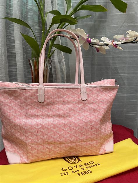 pink goyard tote|maison goyard tote bag price.